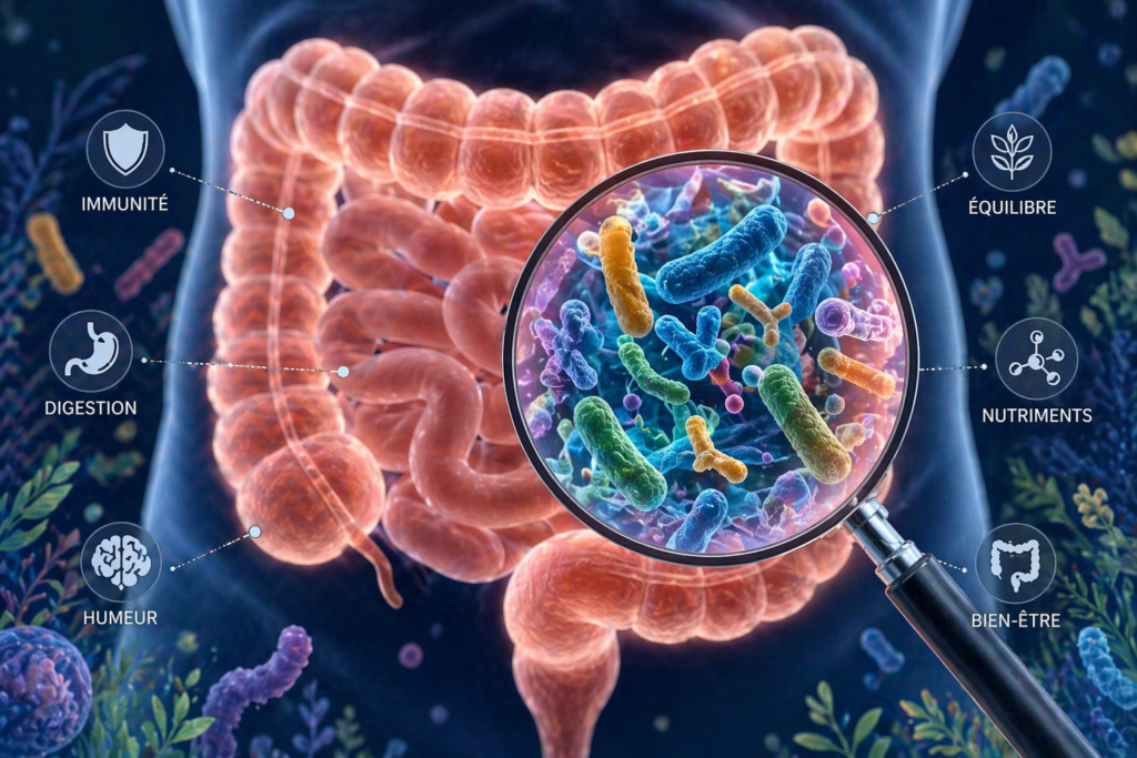 Découvrez le rôle central de la flore intestinale dans le fonctionnement du corps : digestion, immunité, métabolisme et équilibre global. Une lecture médicale pour mieux comprendre les déséquilibres.